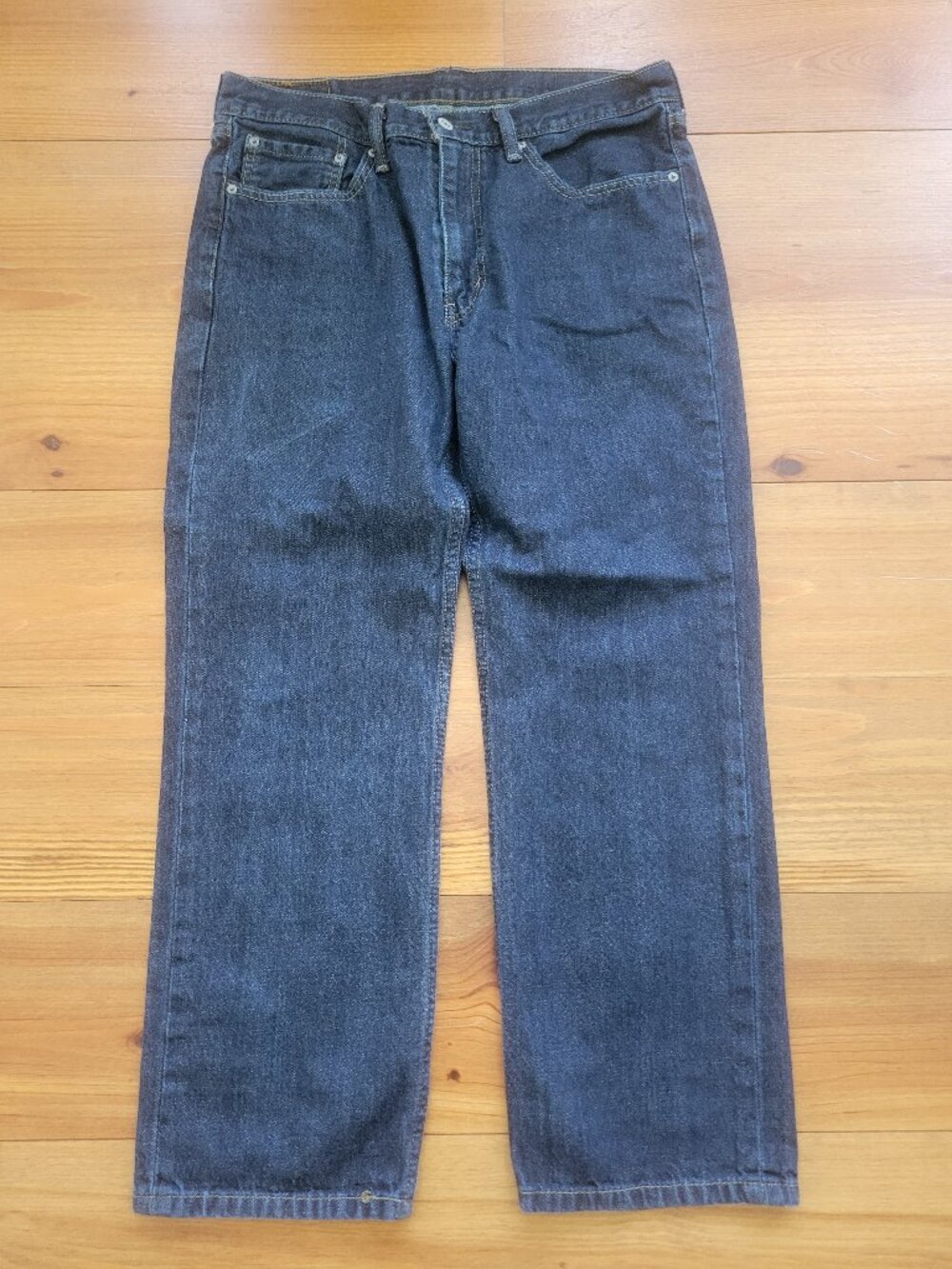 Men's Levi's 514 Blue Denim Jeans 36x30 Pants Straight Leg Dark Wash